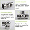 UFURMATE 2PCS 201 Stainless Steel Universal Round Handrail Connectors Adjustable