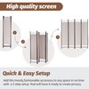 FDW 4 Panel Room Divider and Folding Portable Partition Screen,