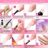 Kit Gel De Extención De Uñas Esmaltes Mate Cepillo Manicure