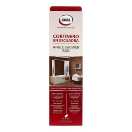 Cortinero de Baño Oxal 73x110cm Plata