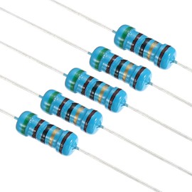 PATIKIL 105pcs Metal Film Resistor Assortment Kit 10 Ohm - 91 Ohm, 21 Values 1W 1% Tolerance for DIY Projects Experiments