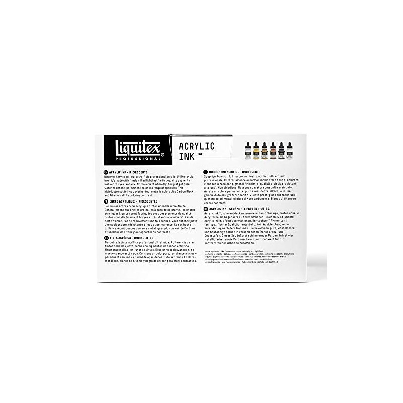 Liquitex Professional tinta acrílica. Metalics Set, varios colores, juego de