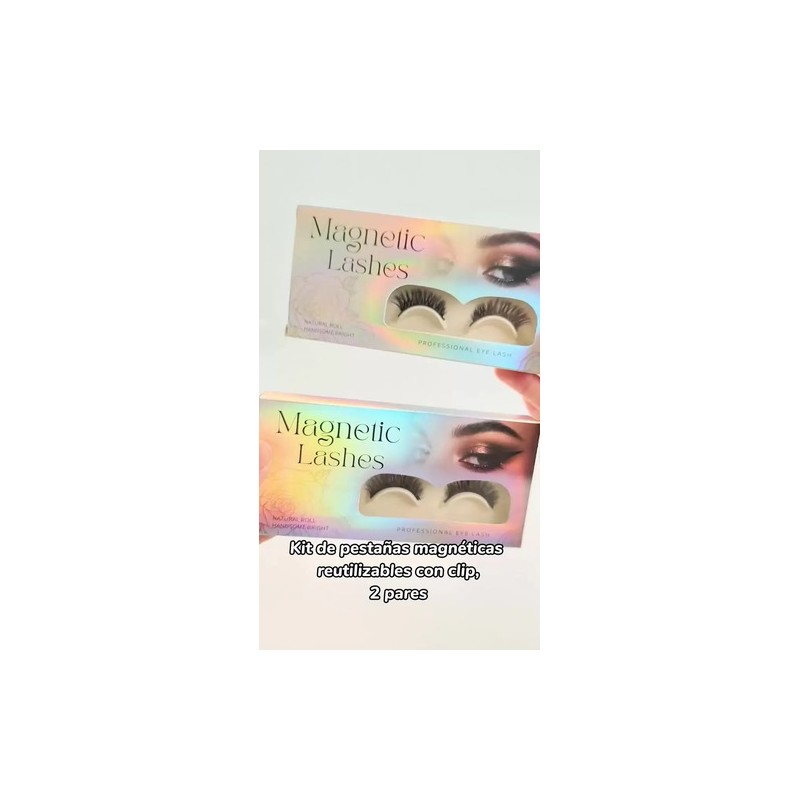 Kit De Pestaras Magneticas Reutilizables Con Aplicador 2pars