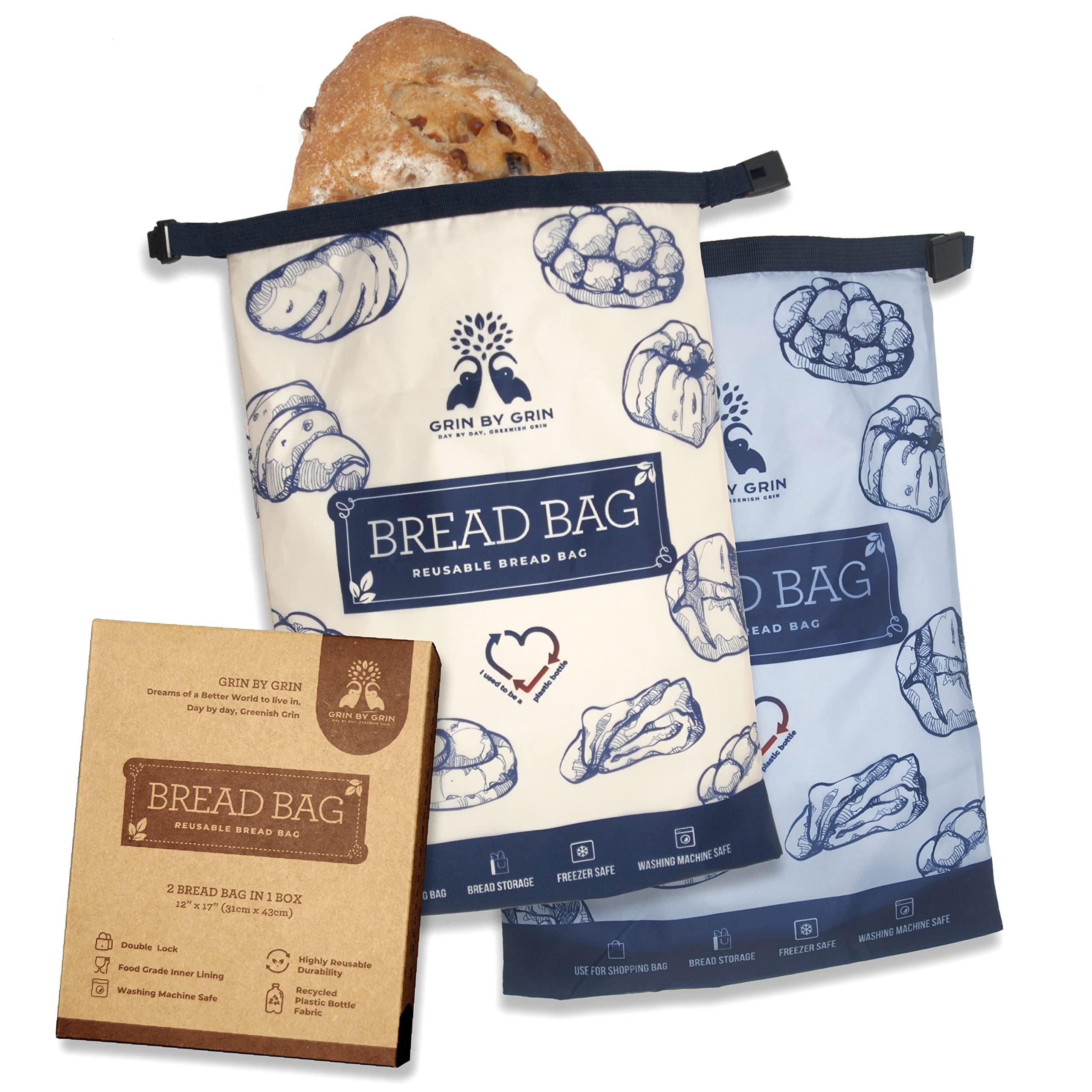 GRIN BY GRIN Bread Bags