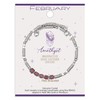 Lauren-Spencer Dainty Silver Plated Beaded Bracelets with Birthstone Charms for