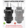1'' True Union Check Valve, PVC Slip Swing Full Port