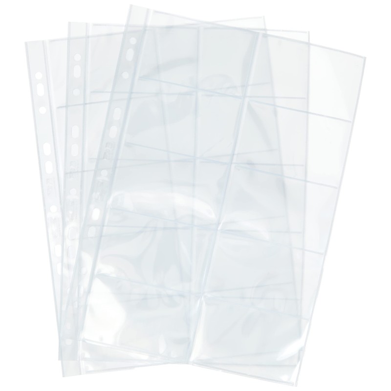 Herlitz 5894209 Business Card Case A4 with 10 Compartments, Clear,