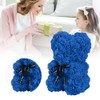 Unique Cute Bear Shape Simulation Artificial Rose Flower with Bowknot