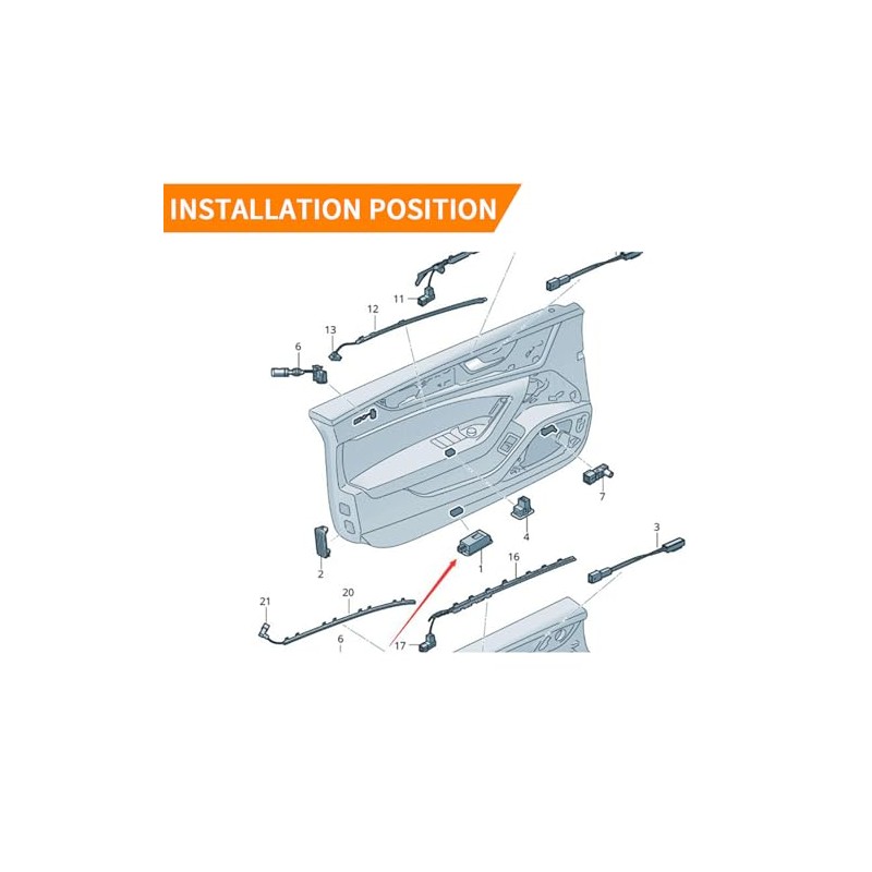 widdif 2 Pcs Never Fade Door Lights Logo, Ghost Shadow