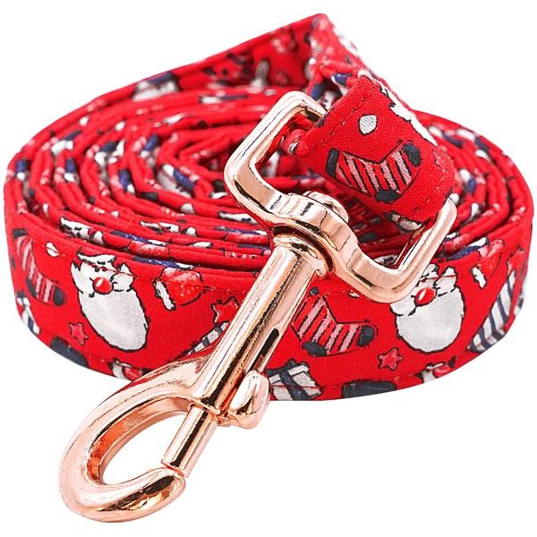 Lionheart glory Christmas Dog Leash, Santa Print Durable Dog leashes