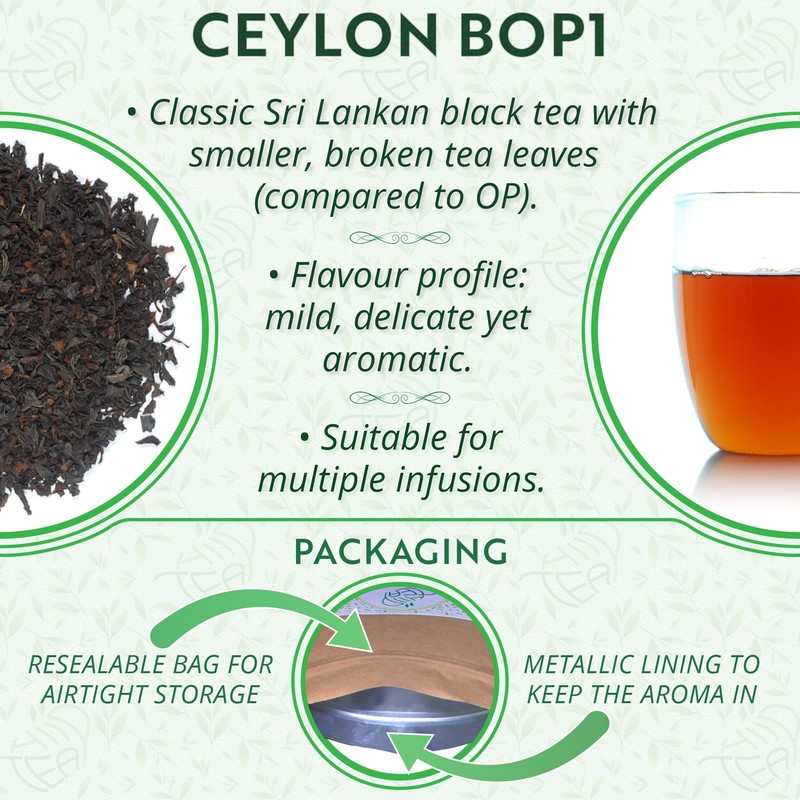 Ceylon Premium Black Loose Leaf Tea Broken Orange Pekoe 1