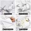 Amiya Black and White Floral Wallpaper Peel and Stick Modern