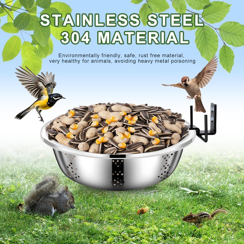 Zliiesns Metal Squirrel Feeders for Outside,Squirrel House for Outdoors, Durable