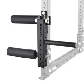 RISANXUN HQ-STD-003 Leg Extension & Curl Machine, Black - 18mm Holes, 8 Height Adjustments, 600lbs Max Load