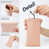 V-LAFUYLIFE Glasses Case Soft 2 Pack - Portable Leather Squeeze