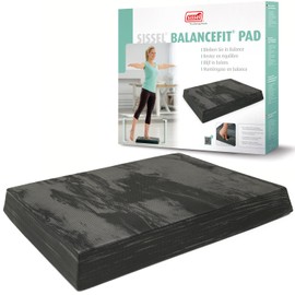 SISSEL Balancefit Pad Black | Balance & Coordination Training | Non-Slip, TPE | Indoor & Outdoor | 264 Pounds Capacity | Versatile & Safe