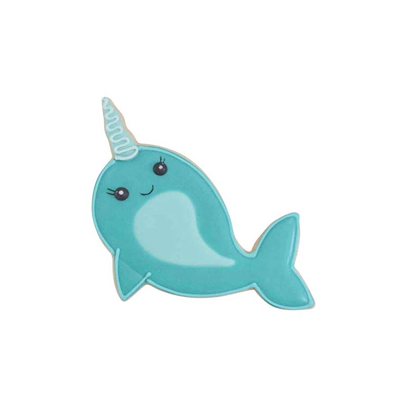 Foose Store Narwhal Cookie Cutter 4.5 Inch –Stainless Steel Cookie