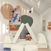 MeMoreCool Modular Kids Play Couch – 8-Piece Beige Foam Sofa