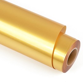 Lya Vinyl Plotter Film Textile, 30.5 cm x 1.8 m, Iridescent Gold Flex Film Plotter Textile for Cricut and Silhouette Cameo, Textile Film Plotter for Iron-On DIY T-Shirt, Fabric