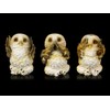 Three Wise Owls Figures - See Nothing, Hear Nothing, See