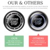 Gasedin Gasedin 2 PCS Car Engine Start Stop Decoration Ring,