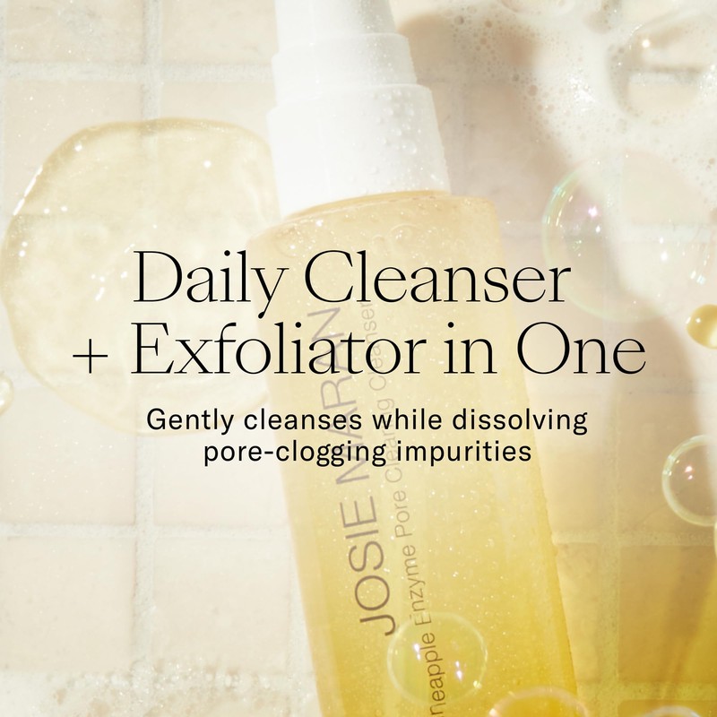 Josie Maran Pineapple Enzyme Foaming Cleanser - Gentle Face Wash