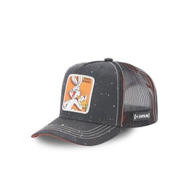 [ X ] Capslab Looney Tunes Cap for Men and Women, Trucker Bugs Bunny, Original and Perfect Fit, black