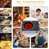Alemania Single Burner Ceramic Cooktop, Portable 1800W Electric Stove, Countertop
