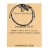 FEELMEM Christian Baptism Gift Jeremiah 29:11 Morse Code Bracelet Scripture