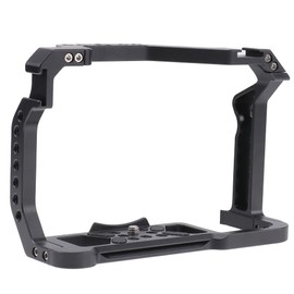 Hersmay R5 R6 Cage Aluminium DSLR Camera Cage Extension Recording Bracket Full Format with Cold Shoe for Canon EOS R5 R6 R5C DSLR Camera