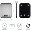 Balanza electrónica de cocina, Bascula Digital Cocina, diseño delgado y
