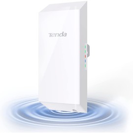 Tenda O1 Outdoor Wi-Fi Access Point 2.4GHz 300Mbps, Outdoor Access Point with 8dbi Directional Antenna, 500m Transmission Range, Auto-bridging, Waterproof