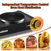 CUSIMAX Electric Hot Plate,Portable Double Hot Plate For Cooking,1800w Electric