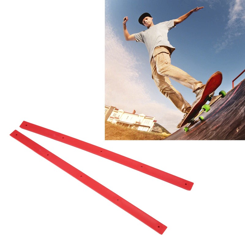 WQAPVHBG 2Pcs Skateboard Rails for Deck, POM Stable Skate Rails,
