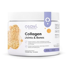 Osavi Collagen Joints & Bones – 153 g Powder | FORTIBONE® Collagen Peptides & Rose Hip Extract for Joint Mobility, Bone Health, Bone Density, Flexibility & Collagen Formation with Vitamin C