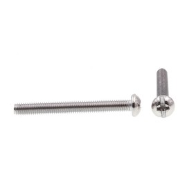 Prime-Line 9004386 Machine Screw, Round Head, Slotted/Phillips Combo, #10-32 X 1-3/4 in, Grade 18-8 Stainless Steel, Pack of 25