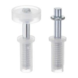 sourcing map 2pcs Bifold Door Hardware Kit Include Top Pivot & Guide Wheel Bi-fold Closet Door Hardware Kit for Folding Pocket Door Accordion Door Barn Door