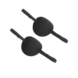 Siliget 2 PCS Eye Patches for Adults, Single Eye Mask with Adjustable Buckle, 3D Concave Design Pirate Eye Patch for Amblyopia, Strabismus Left & Right Eye - Black