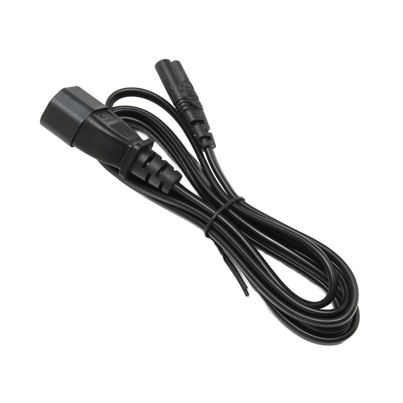 IEC320 C14 to C7 Cord Male to Female Power Adapter