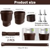 Hengrongshen Pack of 2 Gutter Downpipe Extension Flexible, Downpipe Extensions