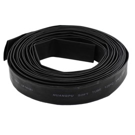 sourcing map 26mm Diameter Heat Shrink Tubing Shrinkable Tube 6.5 Meters Black