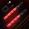 E-riding 2 Pack 16 Inch Rechargeable Traffic Wand, Red Traffic