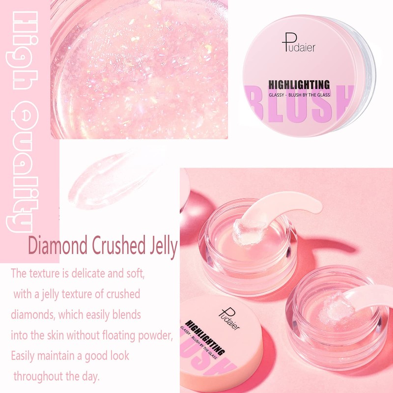 Moisturising Liquid Cream Blush, Natural-Looking Lightweight Cream Colour Changing Blusher