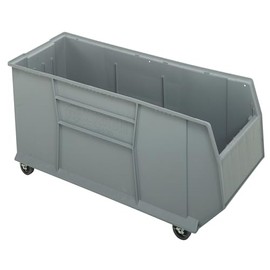 FSE 373-QRB176MOBGY RackBin 42" Containers, Mobile, 41-7/8"L x 16-1/2"W x 20-1/2"H, for use with 42"D Pallet Racks, Gray, Made in USA