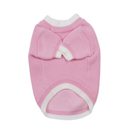 Everything Chic Designer Dog Clothes Sweater Shirt Outfit Small XS Teacup Cute Dogs Puppies French Bulldog Dachshund Chihuahua Cats Maltese Boy Girl (Medium, PinkParis)