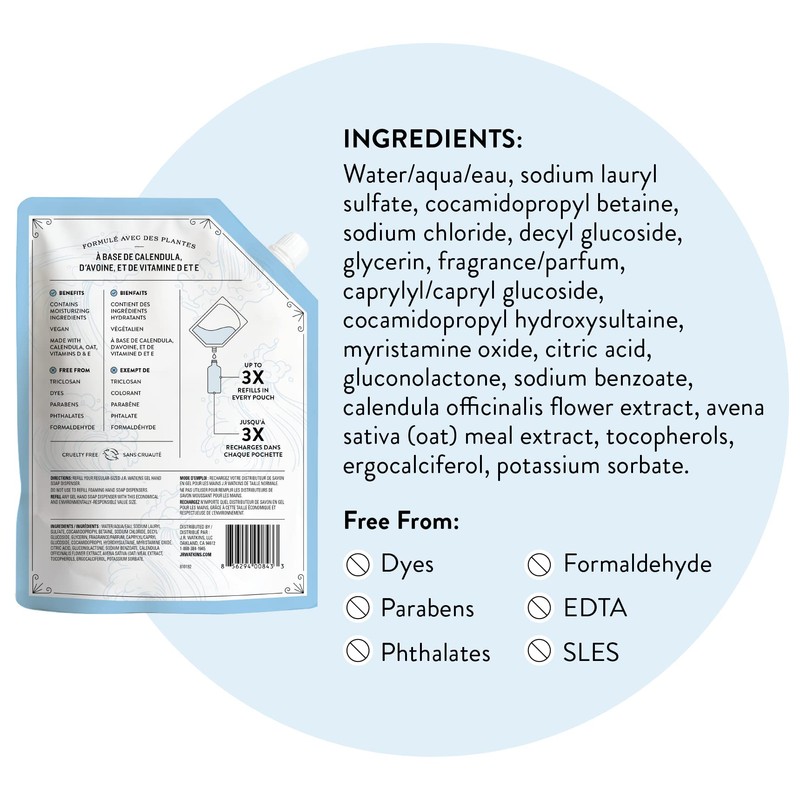 Hand Soap Gel Ocean Breeze 34floz Refill