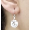 Starfish Earrings with Mother of Pearl - 925 Sterling Silver