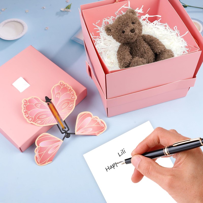 Schmetterling Explosion Geschenkbox 15 × 15 × 12.5 cm, Explosionsbox