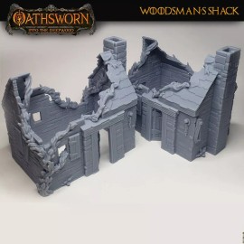 Oathsworn Woodsmans Shack Building Upgrade | Into the Deepwood Boardgame TTRPG