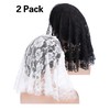 2 Pieces Floral Lace Veils Head Covering Latin Mass Mantilla